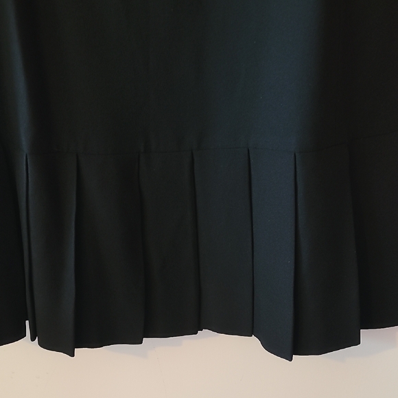 Elegant Black Midi Sheath Dress Scoop Neck - Picture 3 of 4